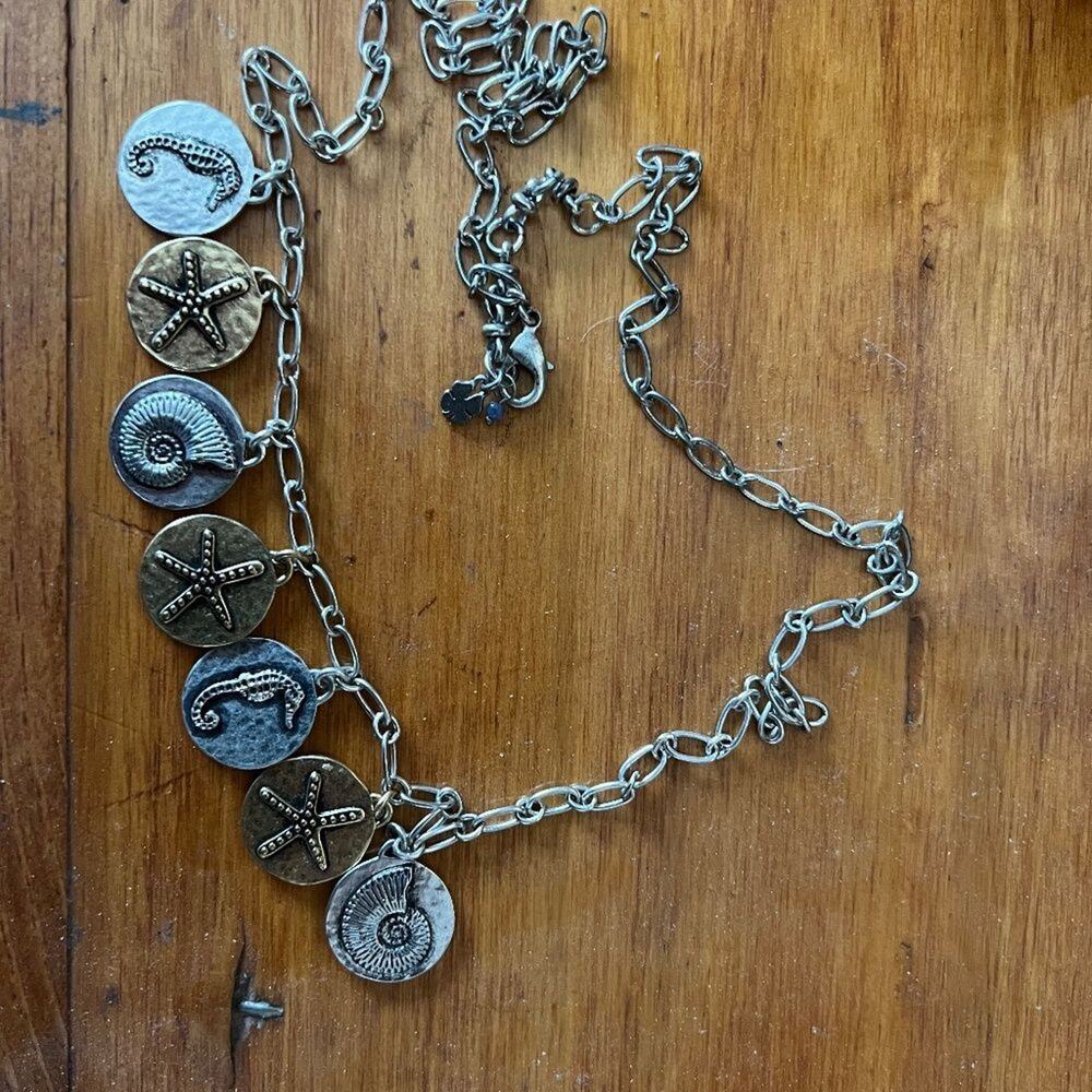 Lucky Brand Silver Tone Necklace 28in - Picture 3 of 3